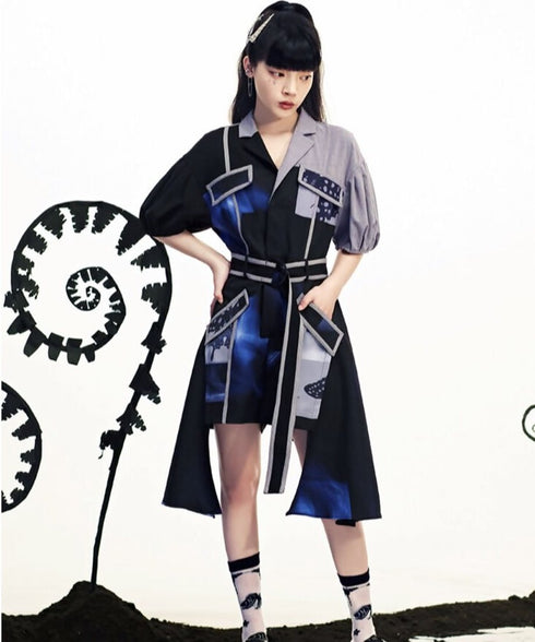 Puff Sleeve Short Overalls